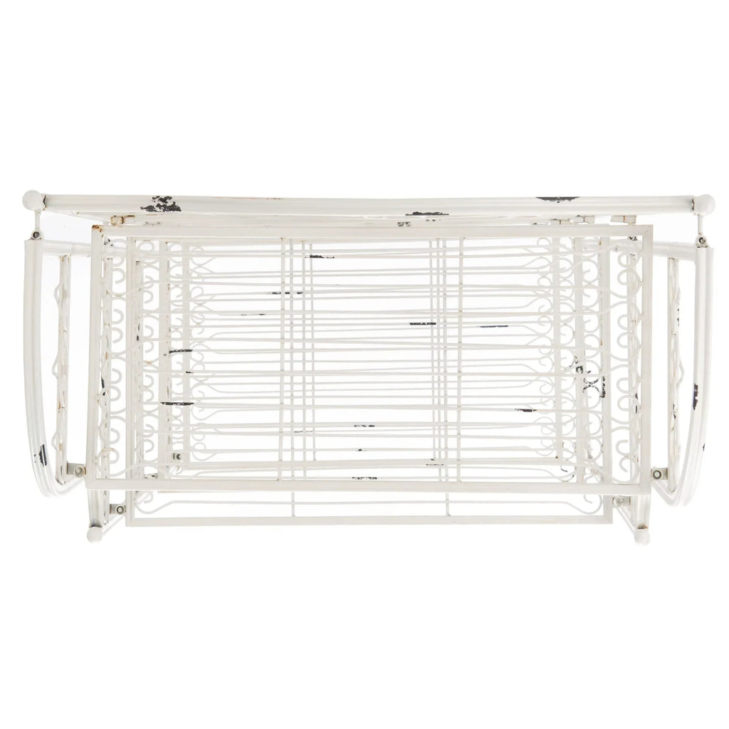 SAFAVIEH Bryn Scaffale da panettiere da esterno a 4 ripiani in ferro battuto vittoriano - 25 pollici L x 15 pollici P x 63 pollici H - 25 L x 15 P x 63 H