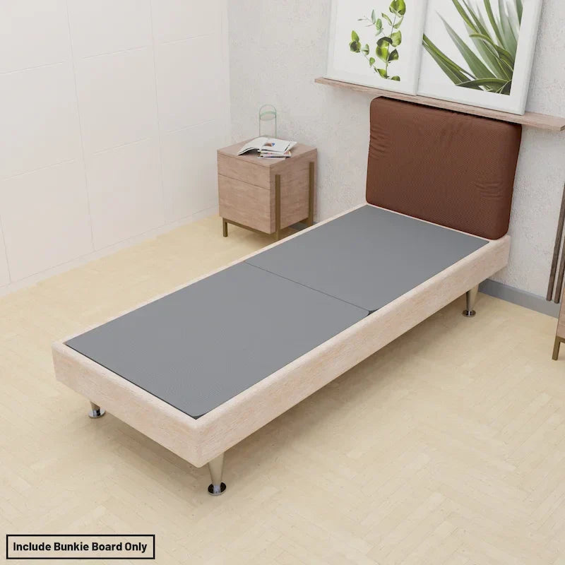 ONETAN, Base a doghe divisa da 1,5 pollici per materasso/supporto letto - Completamente assemblata, comfort e supporto migliorati, grigio