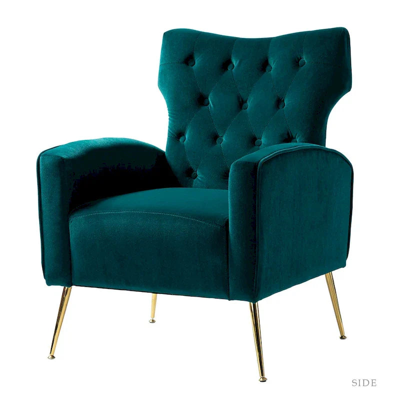 Sedia imbottita Abadiana Accent con base in metallo