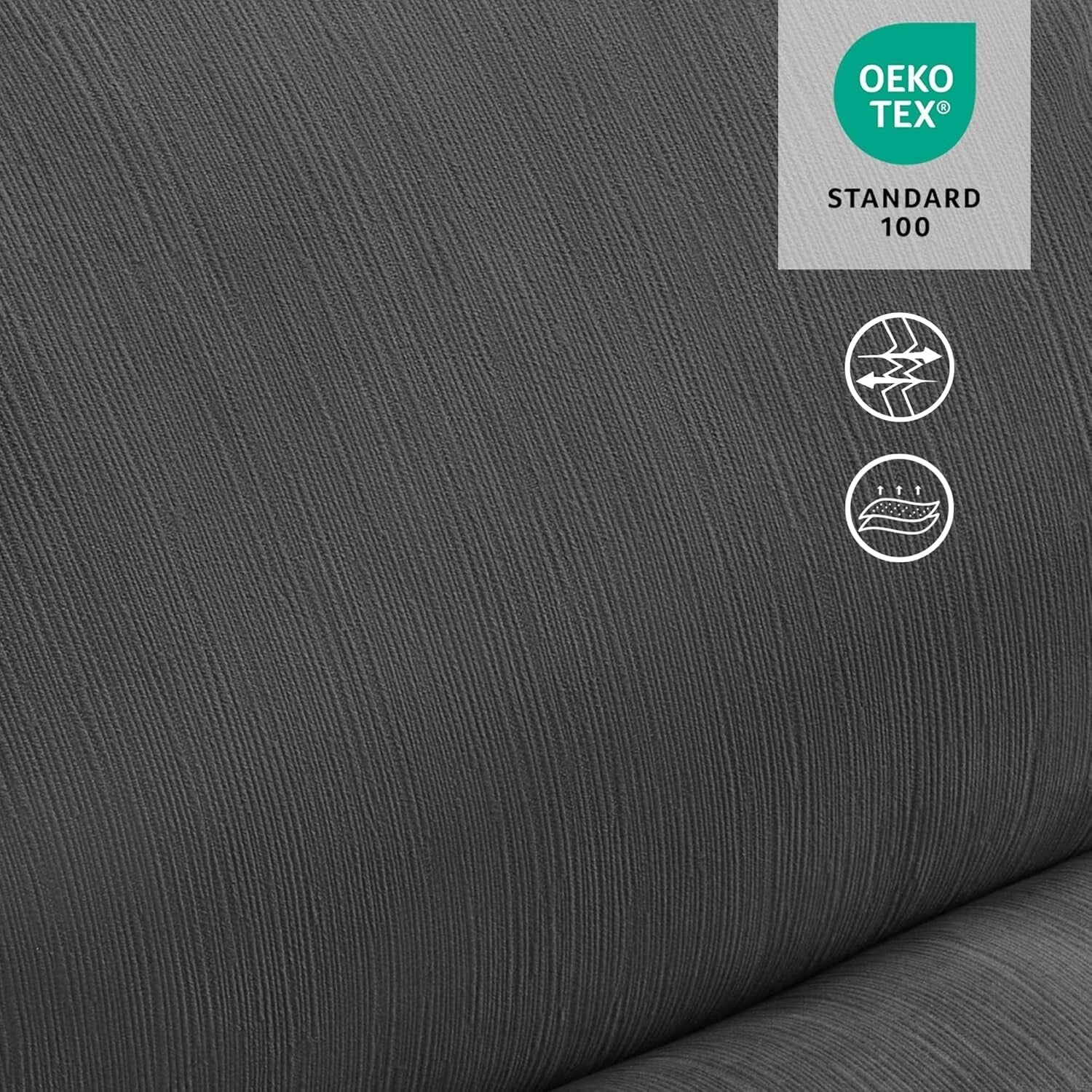 MCombo Poltrona Reclinabile Basculante Elettrica Oversize senza Braccioli con Doppio Motore, Reclinabile Zeroarms Perfetta per Soggiorno in Tessuto PR607
