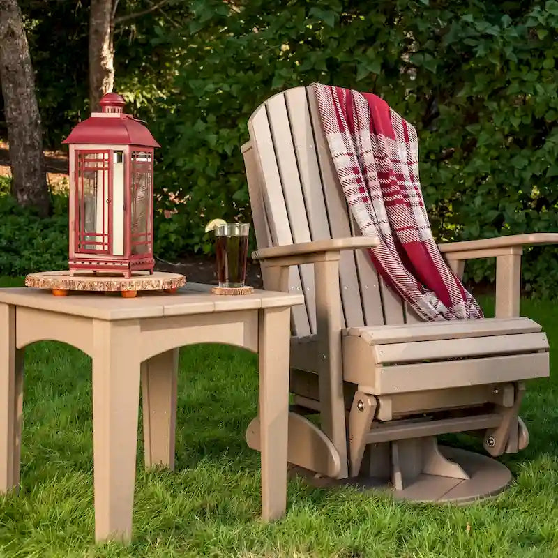 Poltrona scorrevole e girevole Adirondack in Poly Lumber
