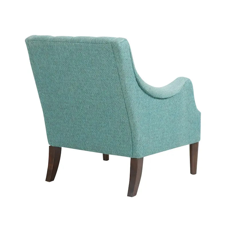 Poltrona moderna accent con bottoni capitonné