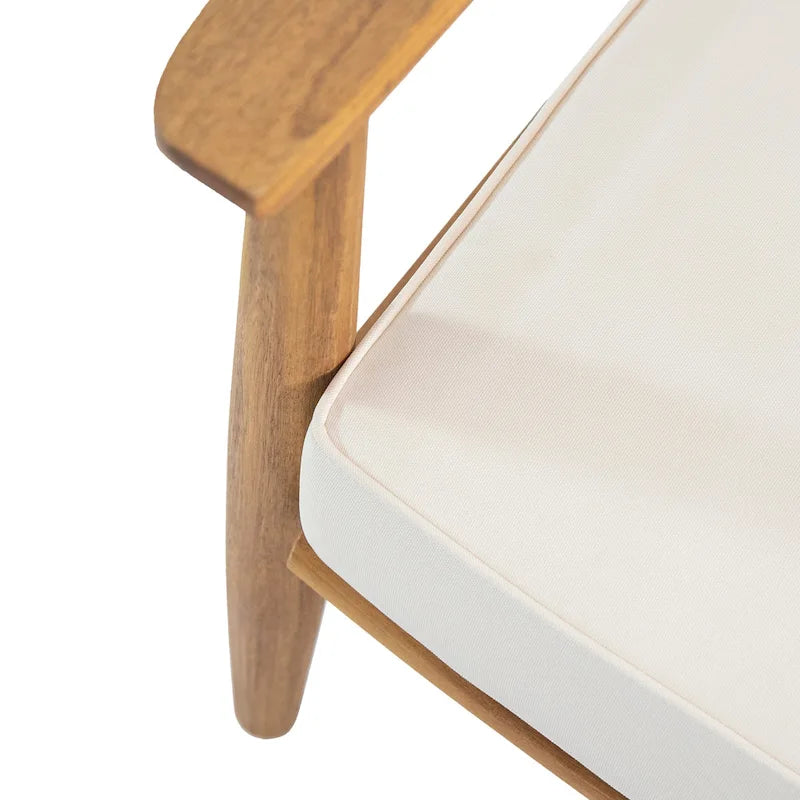 Salotto da esterno a 4 posti in legno di acacia Willowbrook di Christopher Knight Home