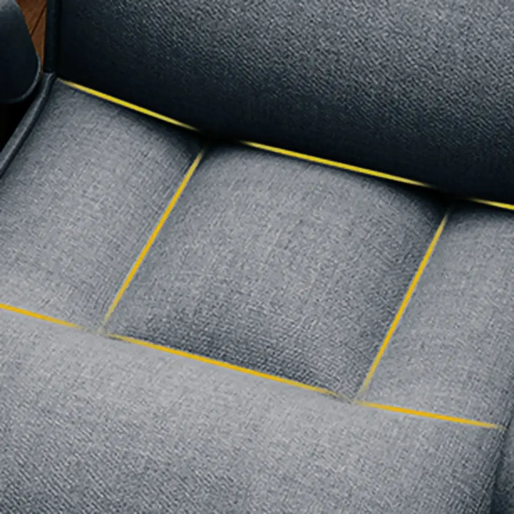 Sedia da ufficio moderna con 4 gambe, imbottita in tessuto grigio