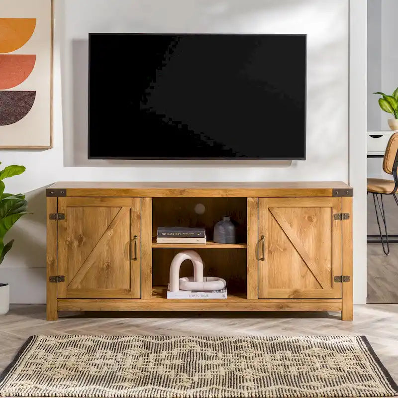 Mobile TV Middlebrook Firebranch da 58 pollici con ante scorrevoli in stile fienile