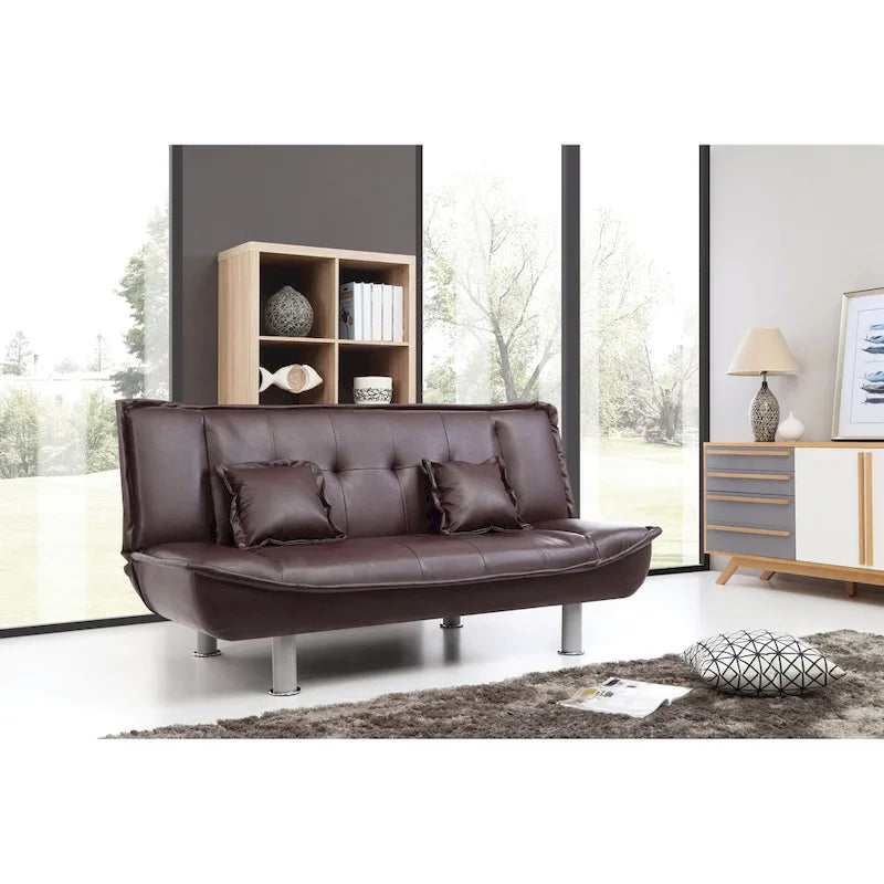 Divano Letto in Similpelle Lionel