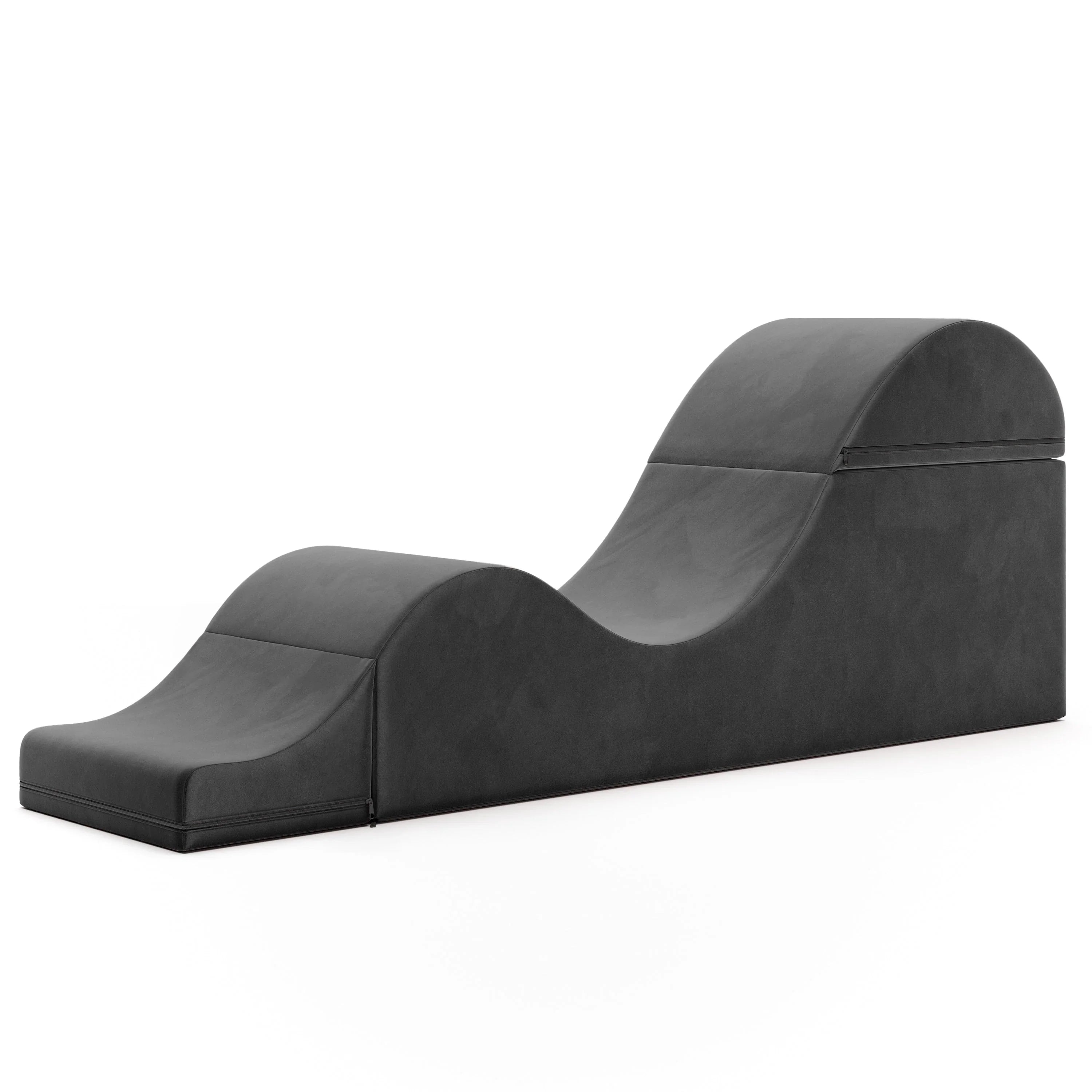 Avana Kami Chaise convertibile / Yoga e Massaggio - Pouf 2 in 1 con sedia a sdraio yoga pieghevole a scomparsa, Microvelvet - N/D