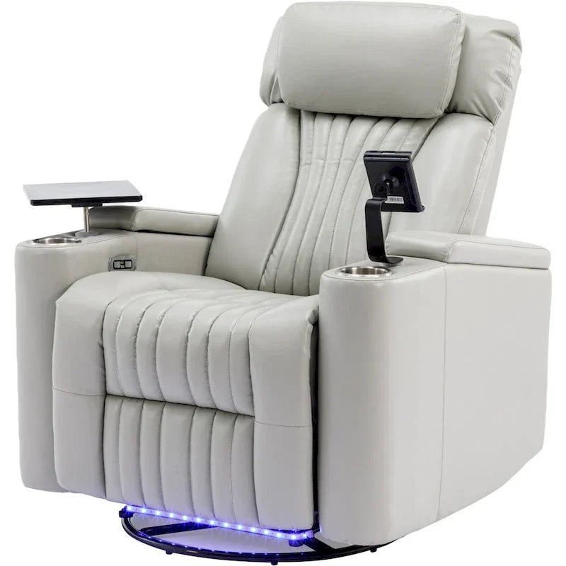 Poltrona reclinabile girevole a 270° multifunzione per home theater