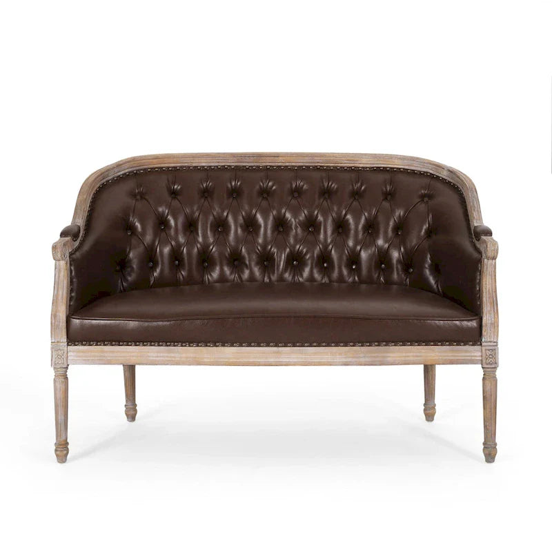 Causeuse rembourrée touffetée Faye par