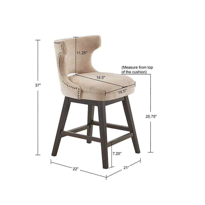 Sgabello da bancone girevole a 360 gradi Madison Park Janet