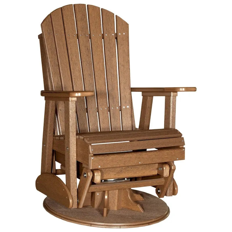 Poltrona scorrevole e girevole Adirondack in Poly Lumber