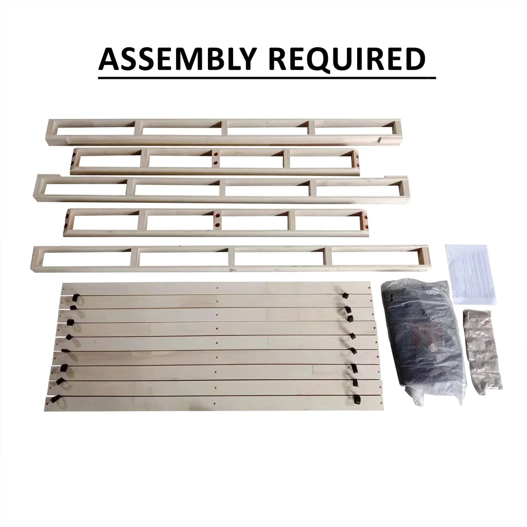 Base per Materasso a Doghe in Legno Massello di 8 Pollici CraftPorch