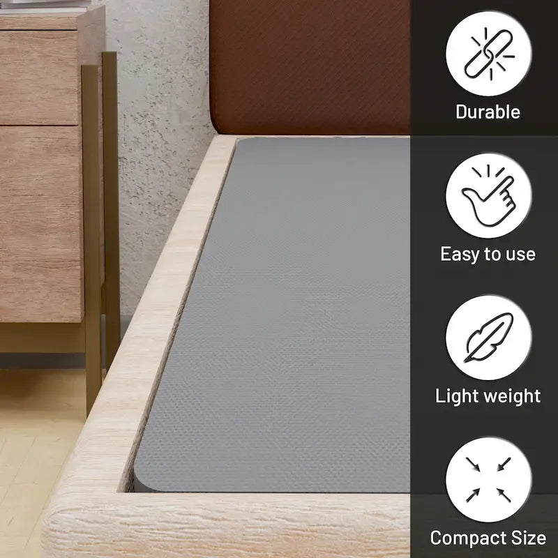 ONETAN, Base a doghe divisa da 1,5 pollici per materasso/supporto letto - Completamente assemblata, comfort e supporto migliorati, grigio