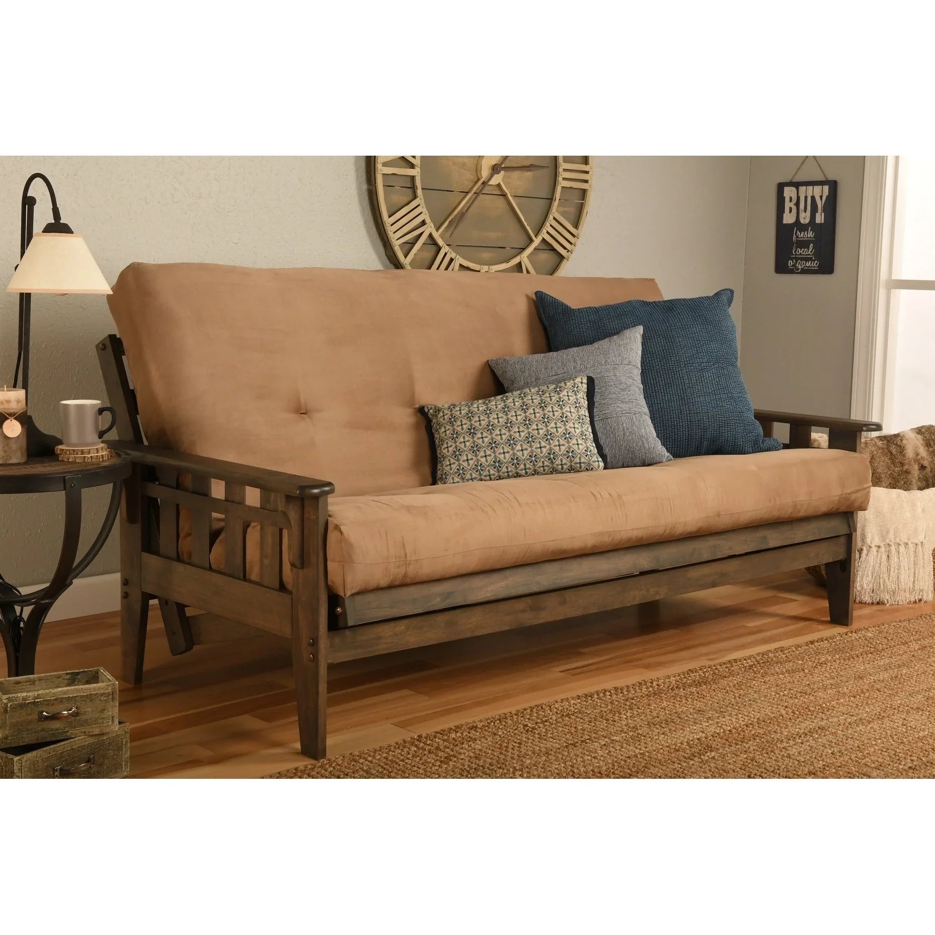 Set Futon Noce Rustico Full-size con Materasso