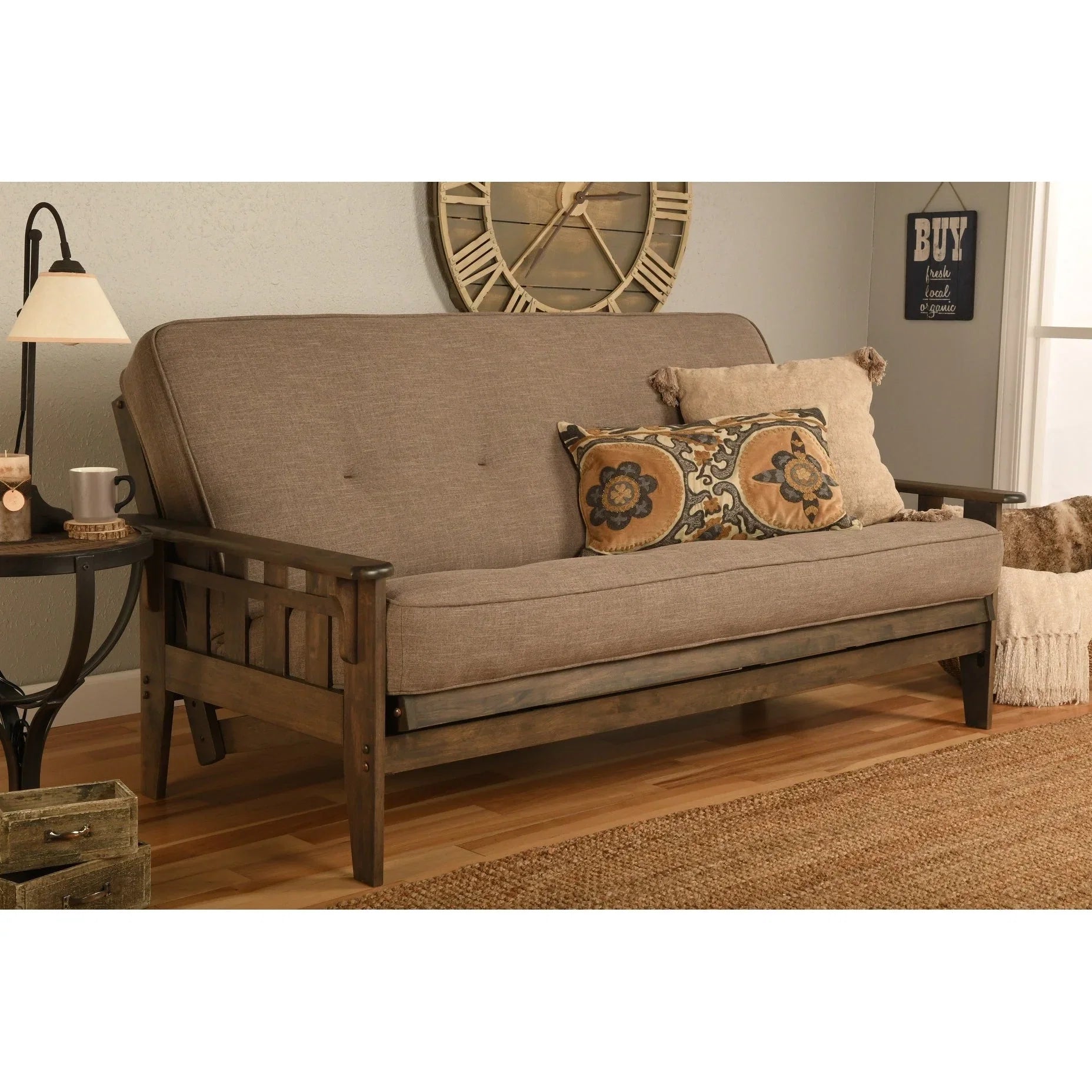 Set Futon Noce Rustico Full-size con Materasso