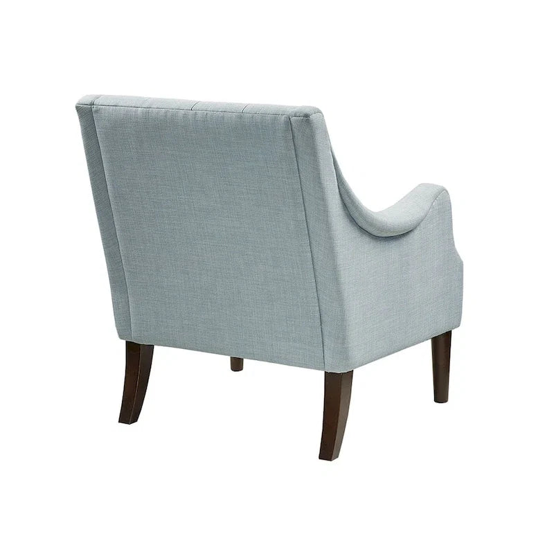 Poltrona moderna accent con bottoni capitonné