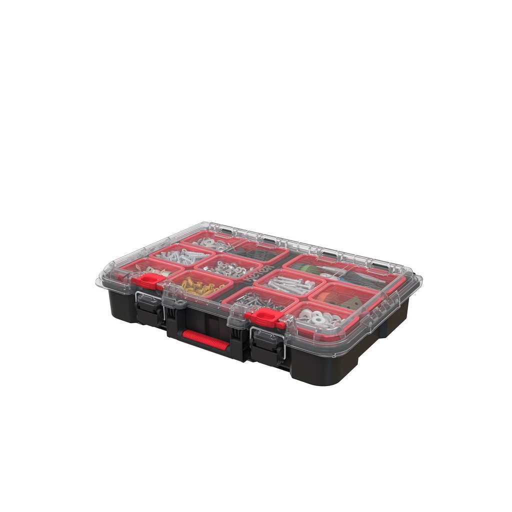 Keter Stack-n-Roll Set 3 pezzi per il trasporto e l'organizzazione degli utensili, sistema di valigette modulare in resina resistente
