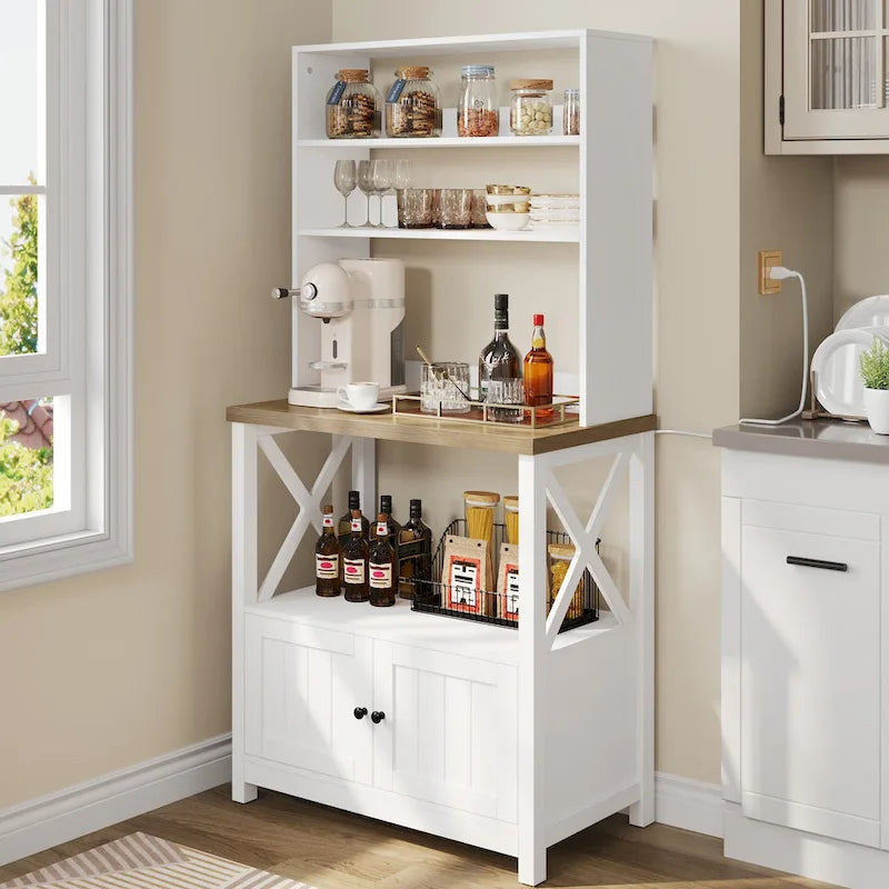 Moasis Scaffale da Forno da Cucina a 5 Livelli con Ripiani, Supporto per Forno a Microonde, Organizzatore per Ripiani da Cucina