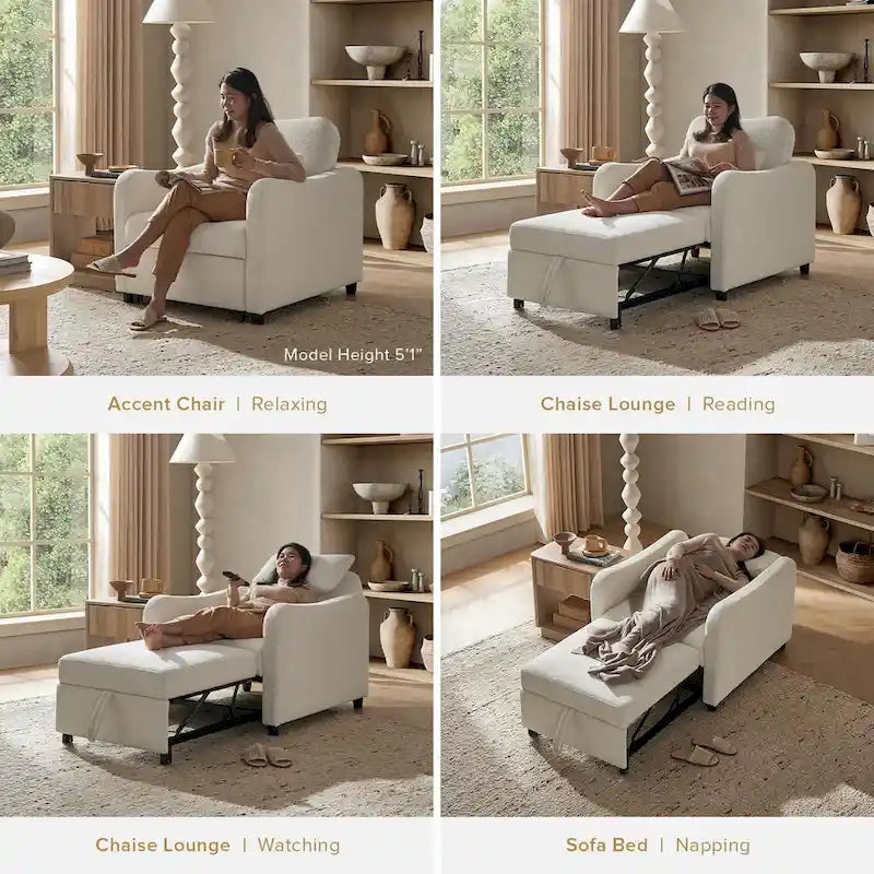 Mopio Sophie Poltrona Letto Trasformabile 4 in 1