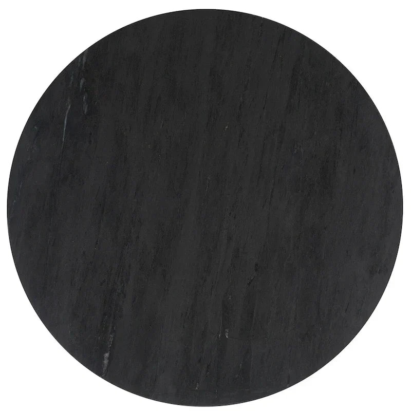 Tavolino d'appoggio rotondo alto in marmo Ghicu di SAFAVIEH Couture - 55,8 cm L x 53,3 cm P x 61 cm A - 53,3x53,3x61 cm