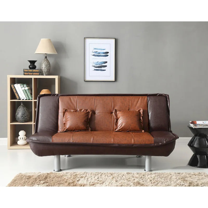 Divano Letto in Similpelle Lionel