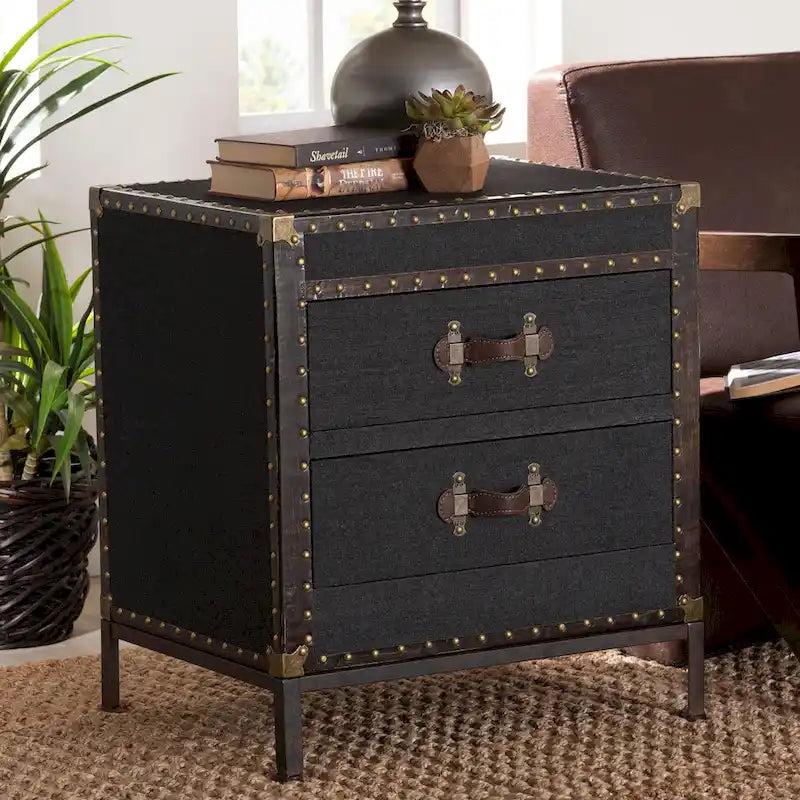 Baule Tavolino in Tela Laura Vintage