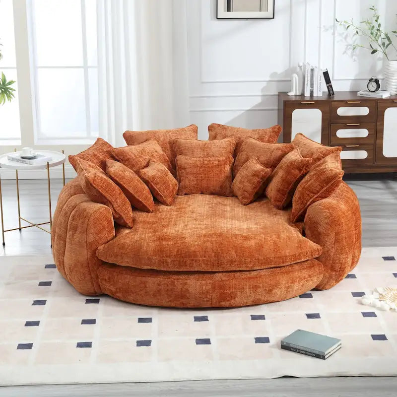 Comodo divano letto matrimoniale Loaf, divano letto oversize con braccioli