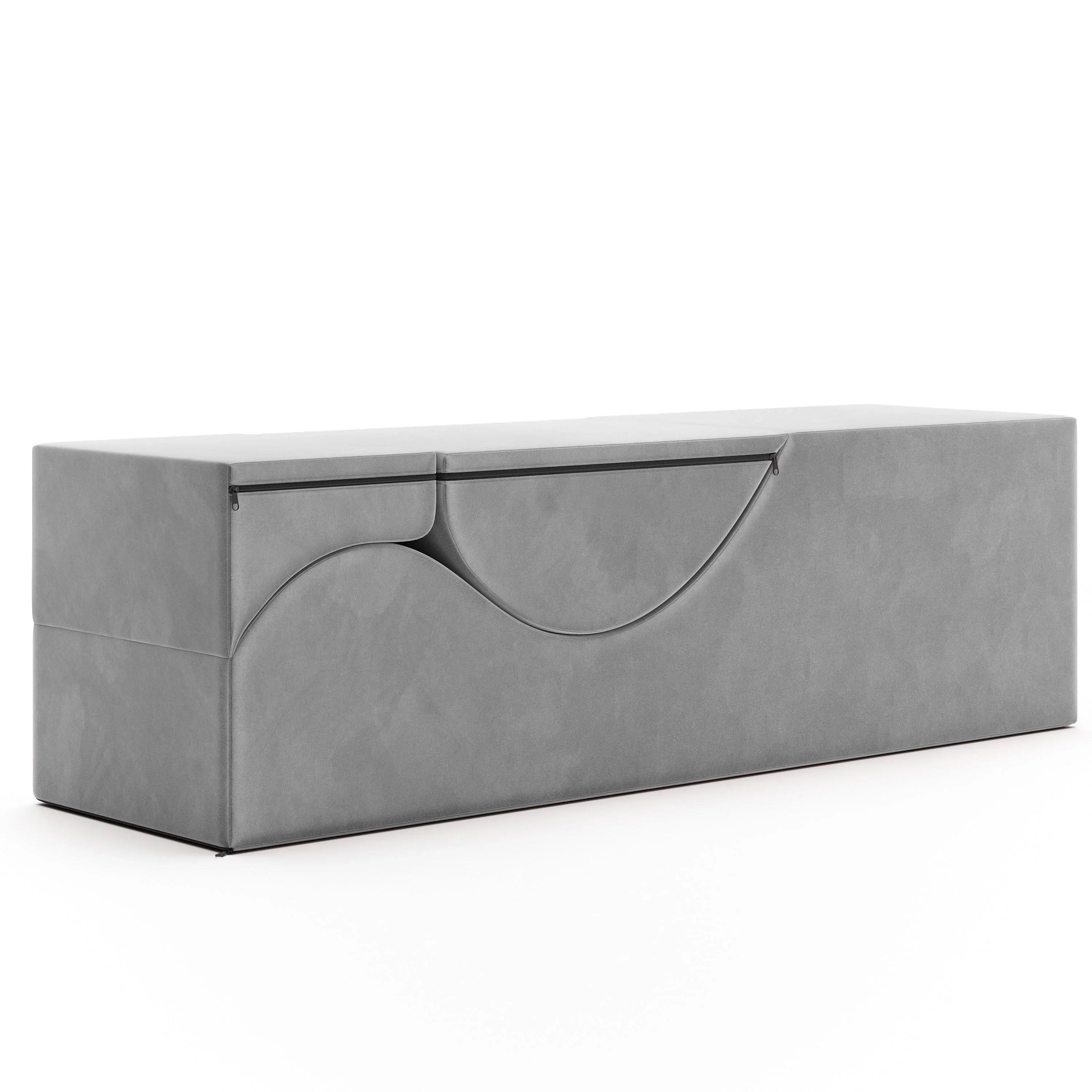 Avana Kami Chaise convertibile / Yoga e Massaggio - Pouf 2 in 1 con sedia a sdraio yoga pieghevole a scomparsa, Microvelvet - N/D