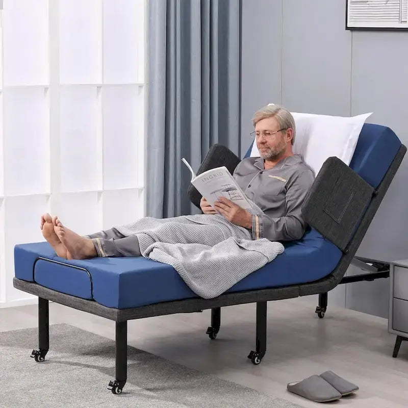 Letto Regolabile con Telecomando Wireless, Rete Ospedaliera con/senza Materasso