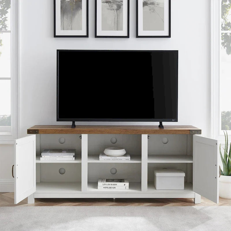 Mobile TV Middlebrook Firebranch da 58 pollici con ante scorrevoli in stile fienile