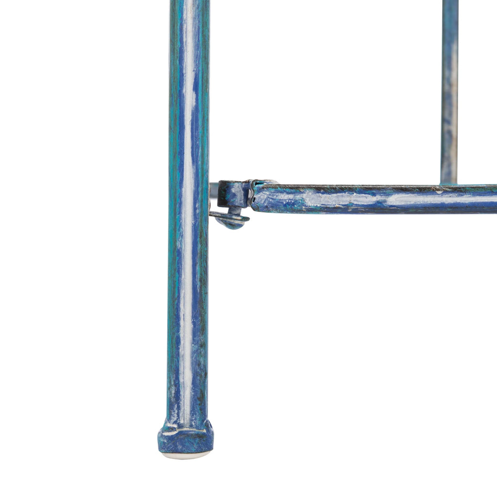 SAFAVIEH Bryn Scaffale da panettiere da esterno a 4 ripiani in ferro battuto vittoriano - 25 pollici L x 15 pollici P x 63 pollici H - 25 L x 15 P x 63 H