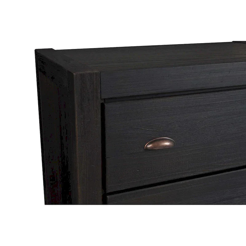 Cassettiera 5 cassetti in legno massello Montauk di Grain Wood Furniture
