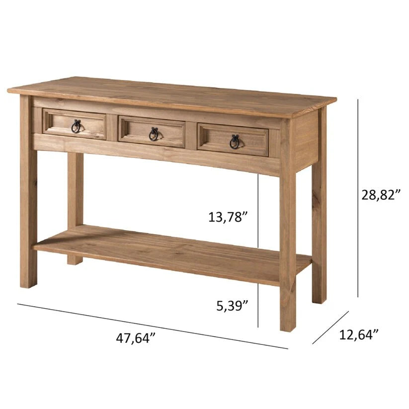 Consolle in Legno con 3 Cassetti Corona | Furniture Dash - N/A