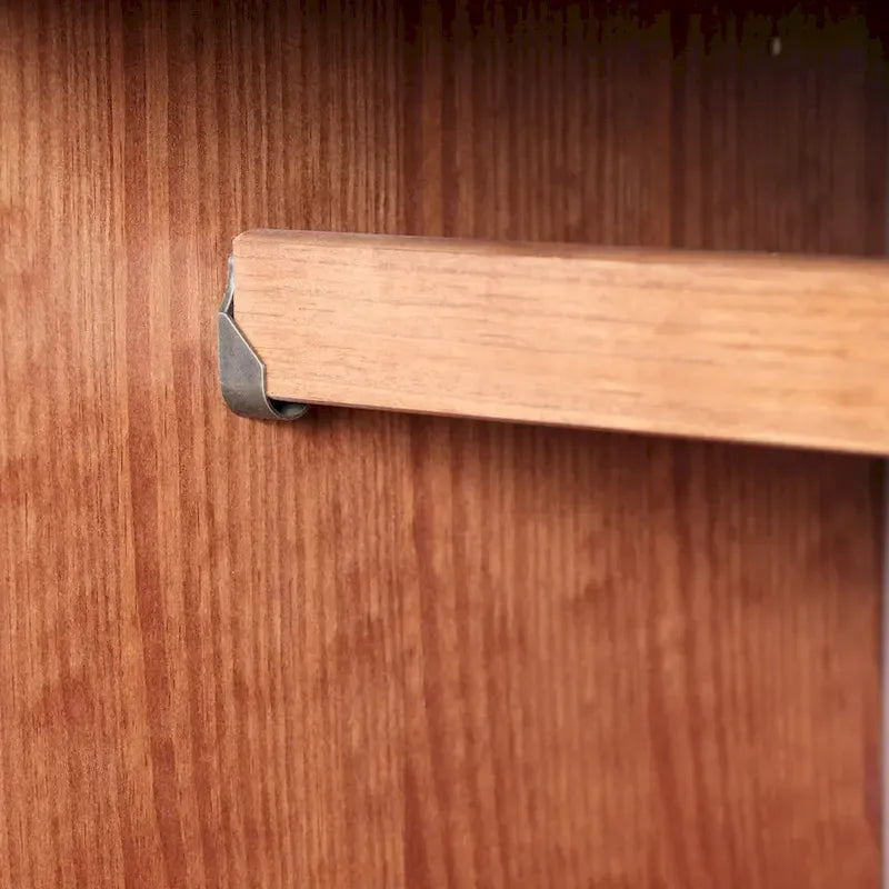 Guardaroba Flessibile in Legno Massello al 100% con Pomelli in Metallo o Legno