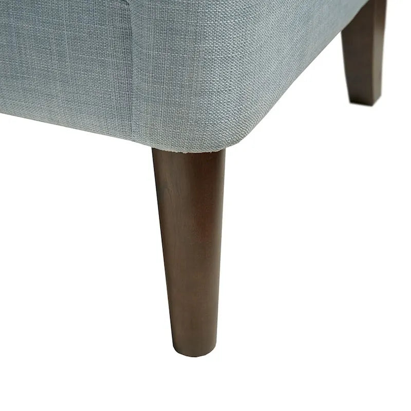 Poltrona moderna accent con bottoni capitonné