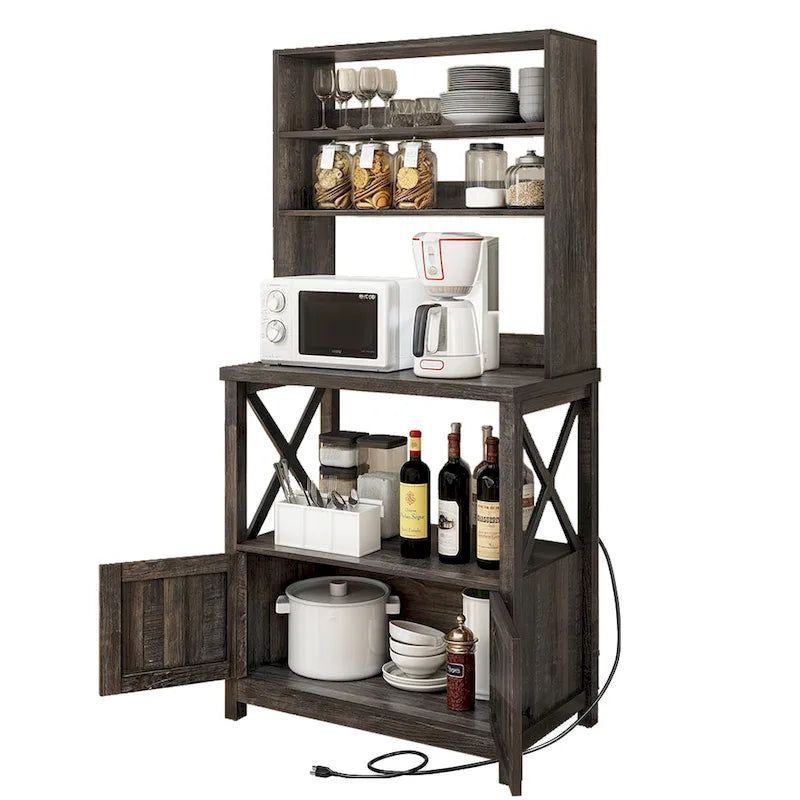 Moasis Scaffale da Forno da Cucina a 5 Livelli con Ripiani, Supporto per Forno a Microonde, Organizzatore per Ripiani da Cucina