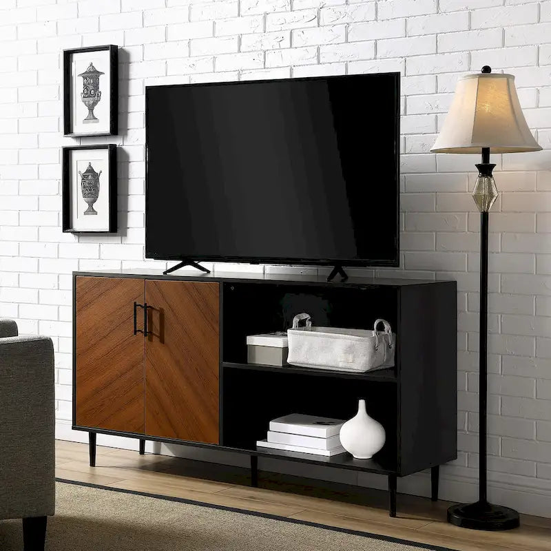 Mobile TV Middlebrook Cassandra da 58 pollici con motivo bookmatch
