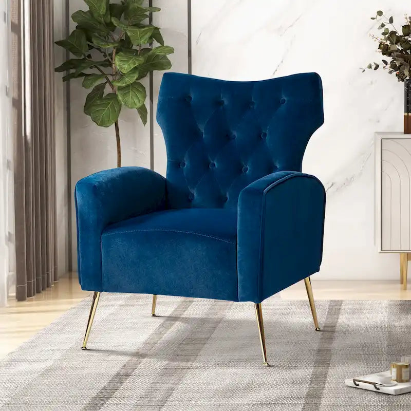 Sedia imbottita Abadiana Accent con base in metallo