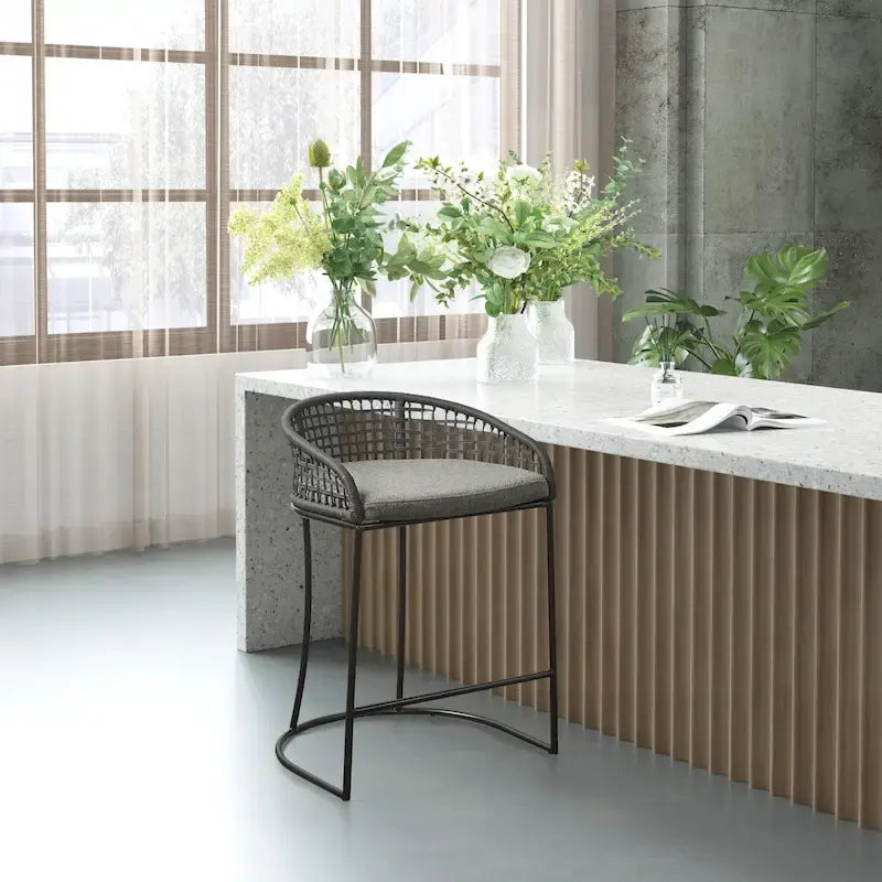 Sgabello da bancone Madison Park Carmel Intrecciato 25