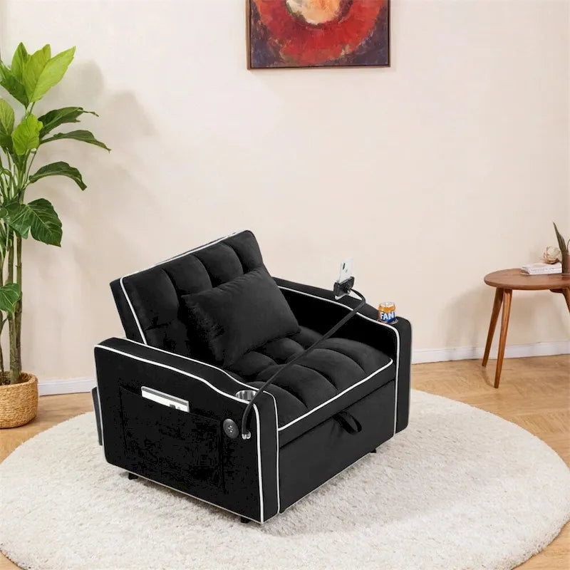Poltrona Letto Trasformabile Divano Letto Pieghevole Regolabile