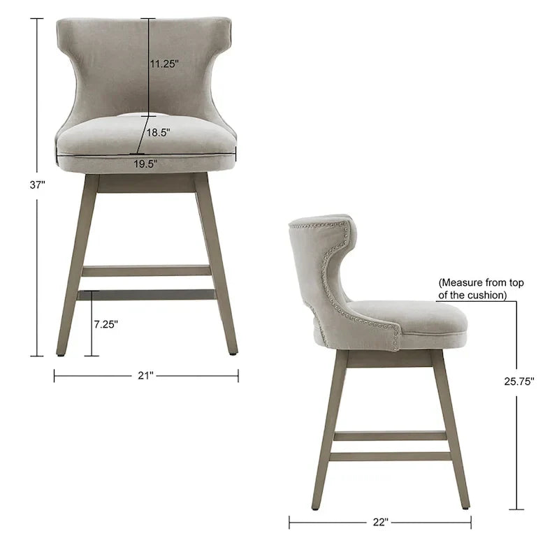 Sgabello da bancone girevole a 360 gradi Madison Park Janet