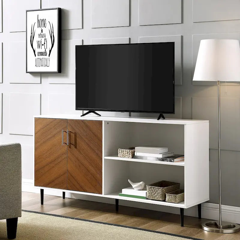 Mobile TV Middlebrook Cassandra da 58 pollici con motivo bookmatch