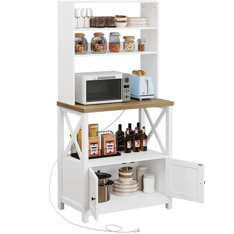 Moasis Scaffale da Forno da Cucina a 5 Livelli con Ripiani, Supporto per Forno a Microonde, Organizzatore per Ripiani da Cucina