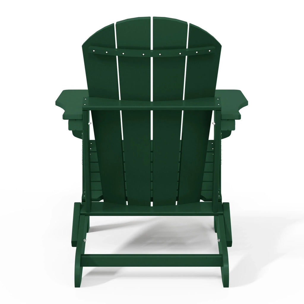 Polytrends Laguna Sedia Adirondack Pieghevole da Esterno per Patio Resistente allo Sbiadimento e alle Intemperie