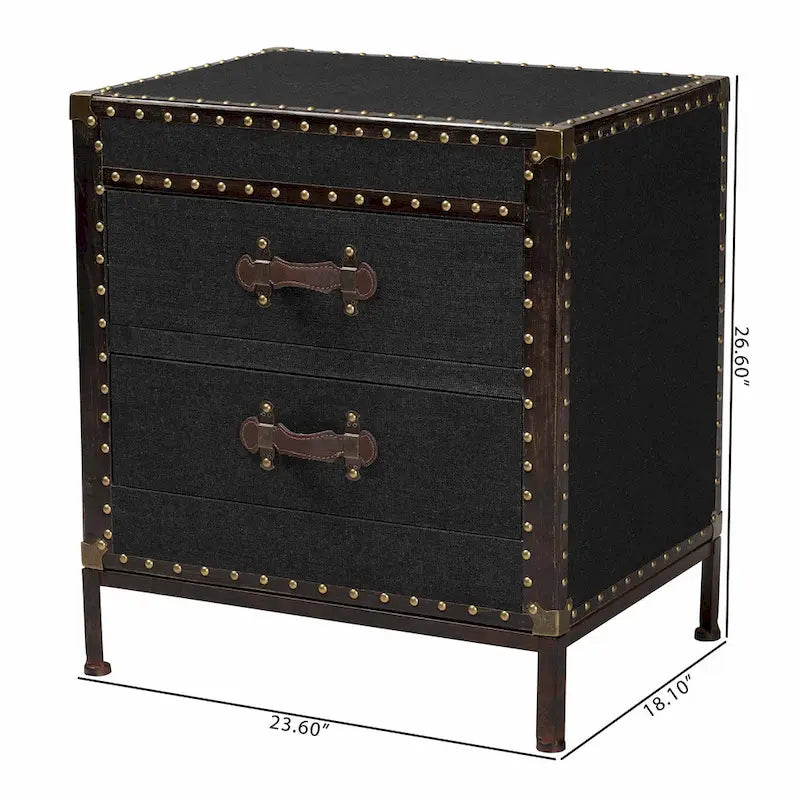 Baule Tavolino in Tela Laura Vintage